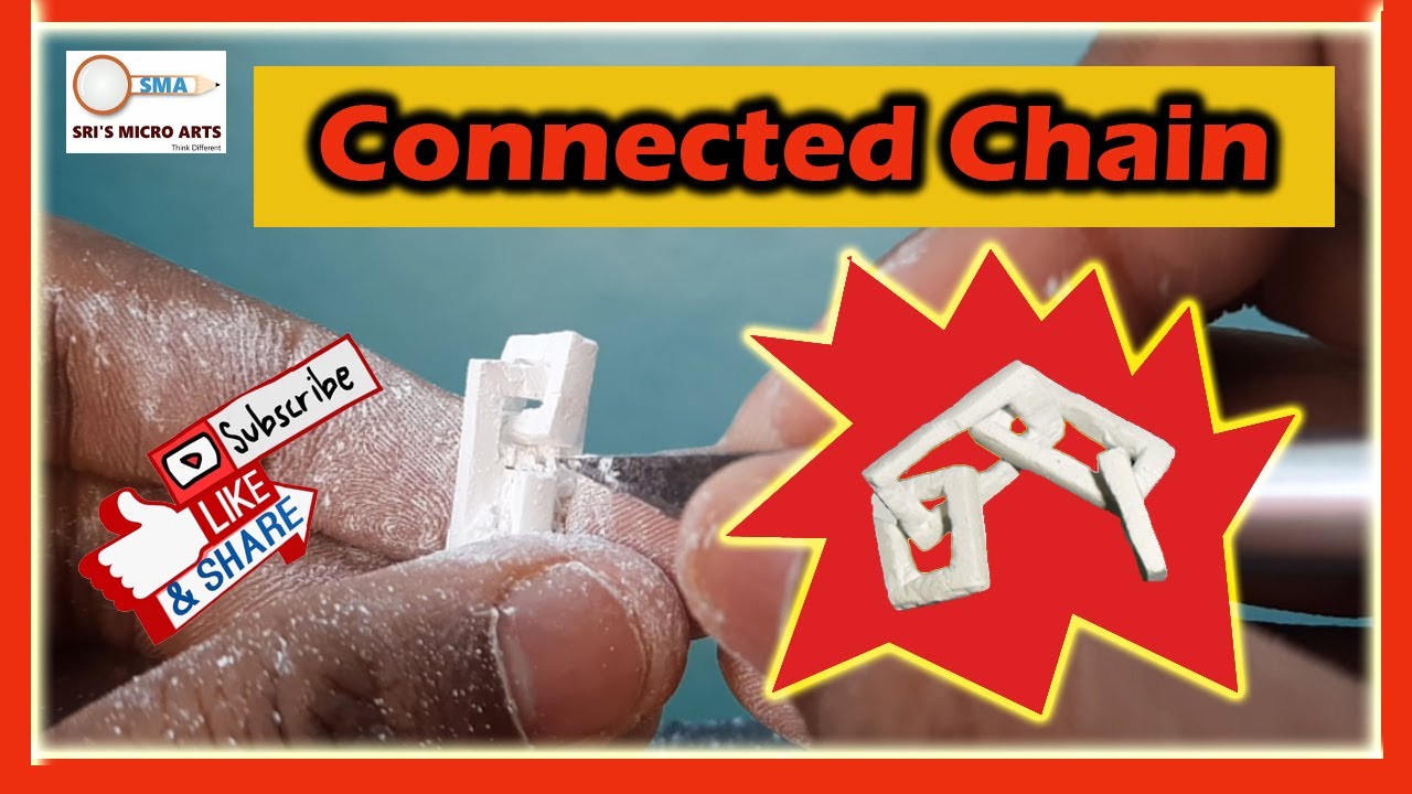 Chalk Carving for beginner | Connected Chain | #11