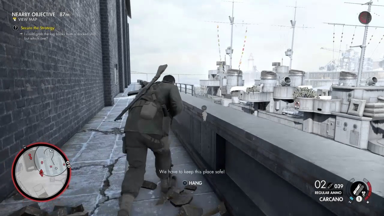Sniper Elite 4 - Deathstorm 1: Remove and dump nazi officer Volker Grun + Secure the strategy