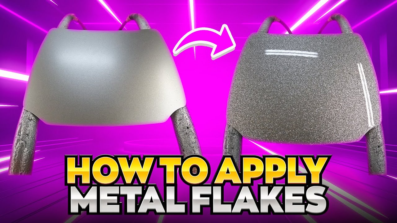 How To Mix And Spray Metal Flake Step By Step for a Lowrider Paint Job and Graphics