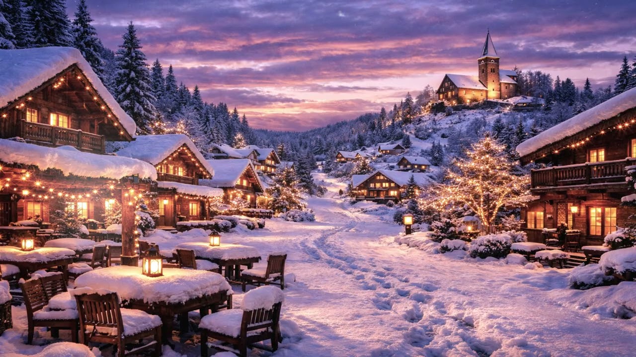 winter ambient art •  peaceful winter evening • relaxing background music