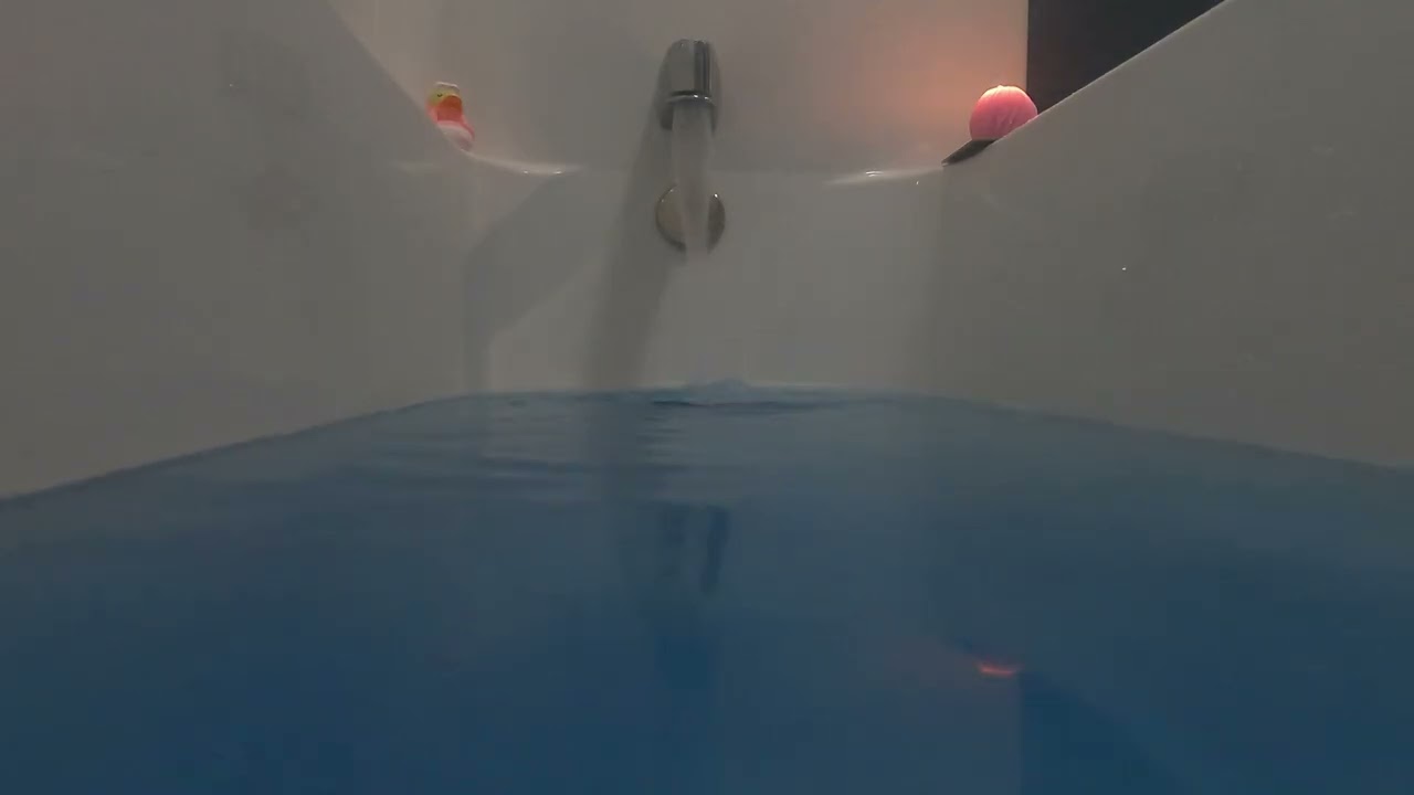 Bathtub Filling Sound - Inside Tub, blue water 💙- Sleep Sounds