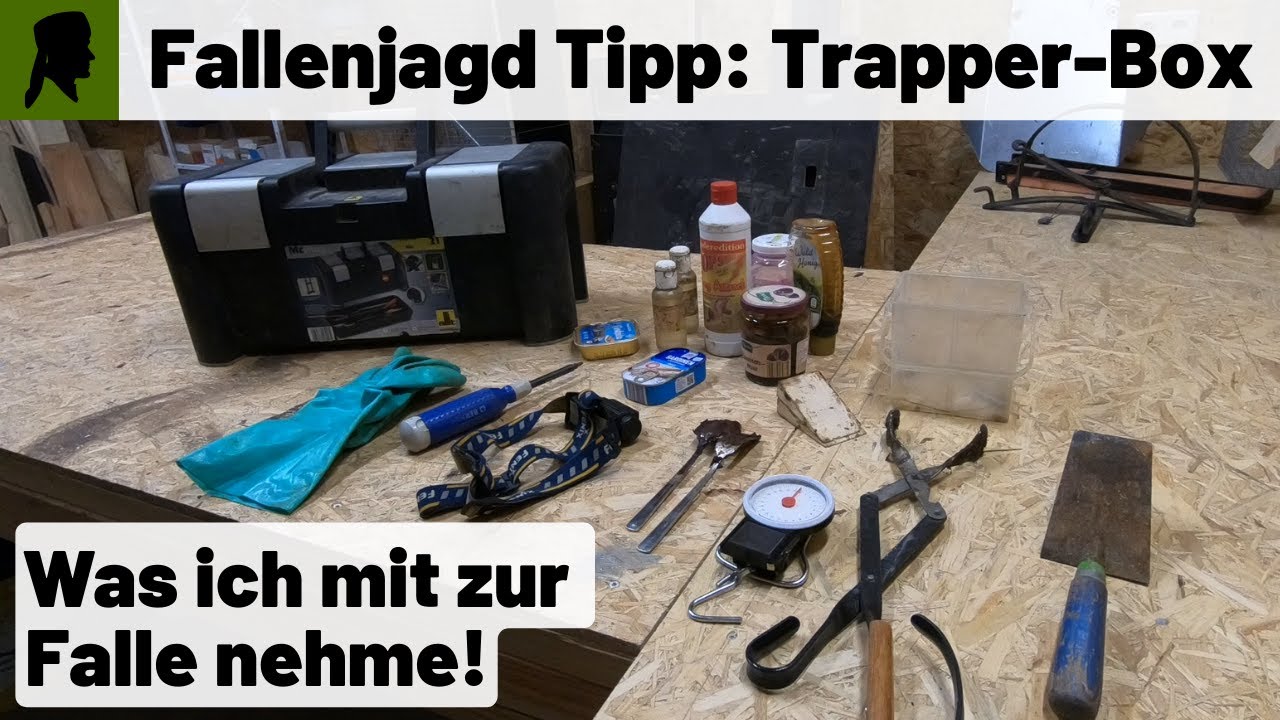 Was habe ich in meiner Trapper-Box?//Fallenjagd Tipp//Fallenjagd Ausrüstung//TrapperInfo