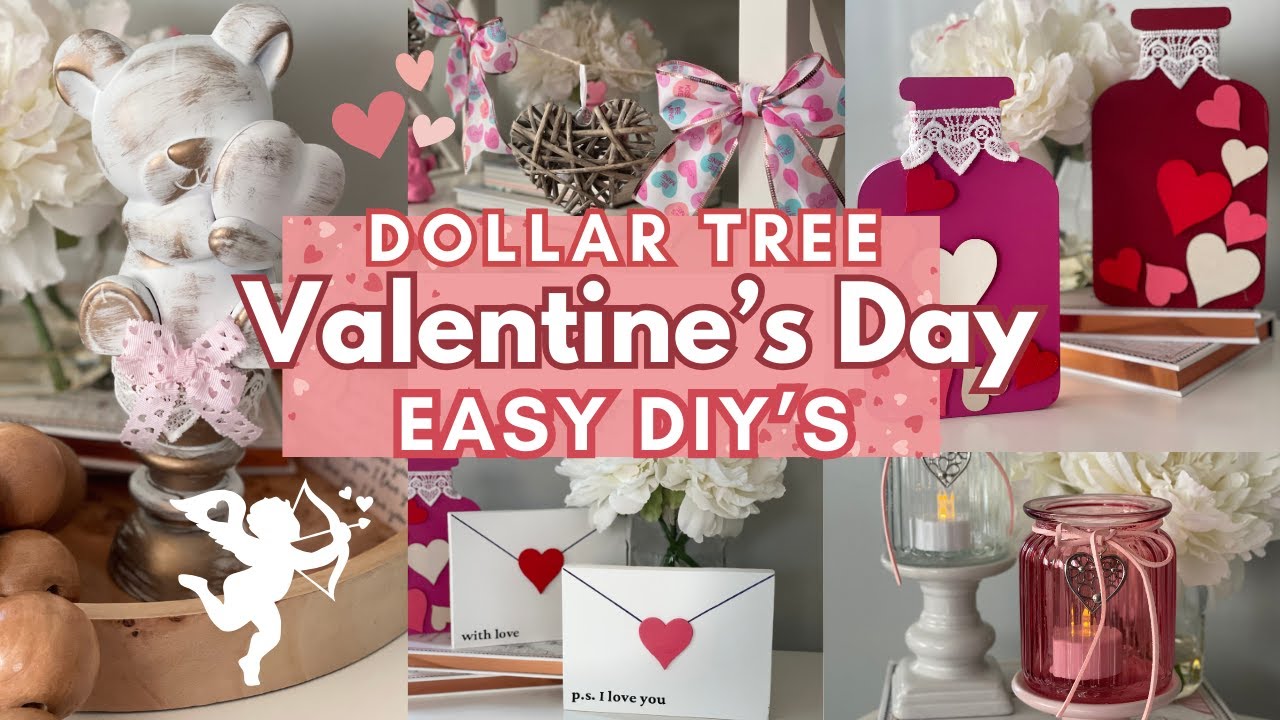 💕 NEW Dollar Tree VALENTINE'S DAY 2025 DIY's | Dollar Tree Valentines 2025 | Valentines DIY & Decor