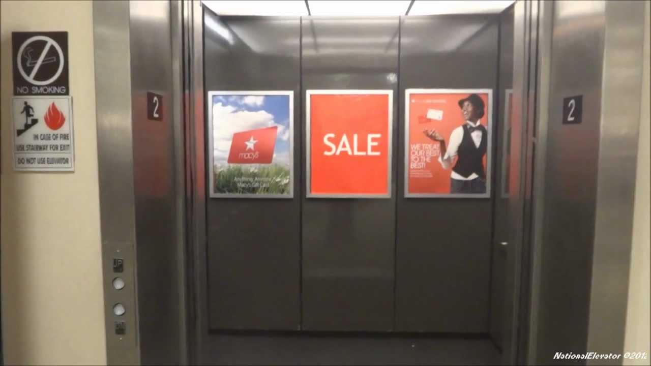 Otis Hydraulic Elevator at Macy*s in the Santa Rosa Plaza Mall in California