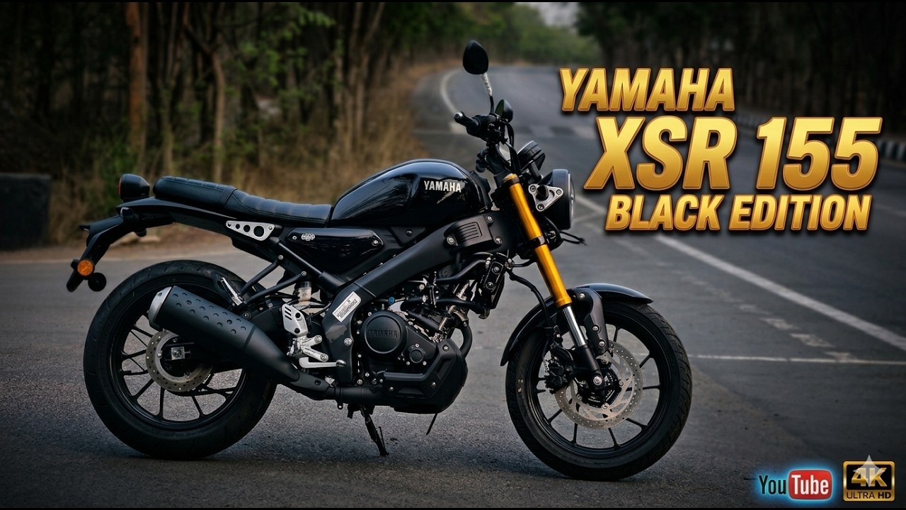 Yamaha XSR 155 Black Color First Ride Review