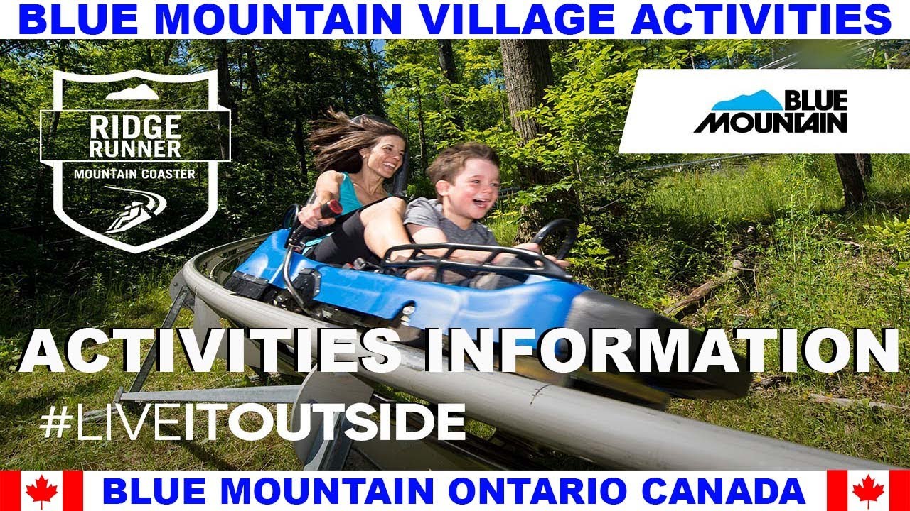 BLUE MOUNTAIN VILLAGE ACTIVITIES INFORMATION AND WALKTHROUGH ONTARIO CANADA
