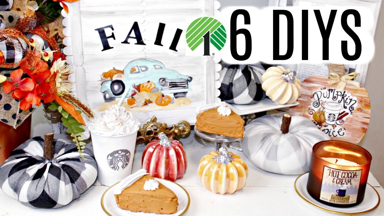 🍁6 DIY DOLLAR TREE FALL DECOR CRAFTS 2019🍁