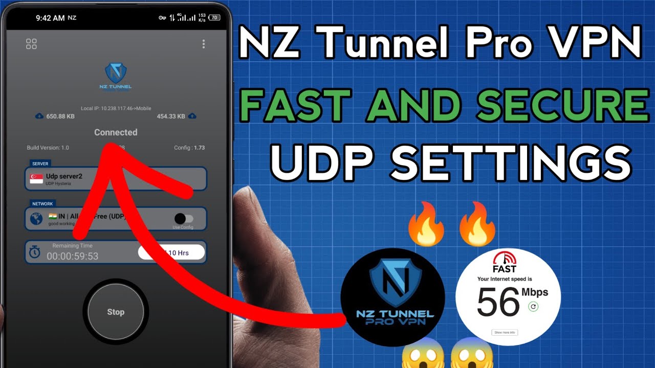 How To Setup NZ Tunnel Pro VPN with UDP Settings For Fast and Secure Online Browsing 