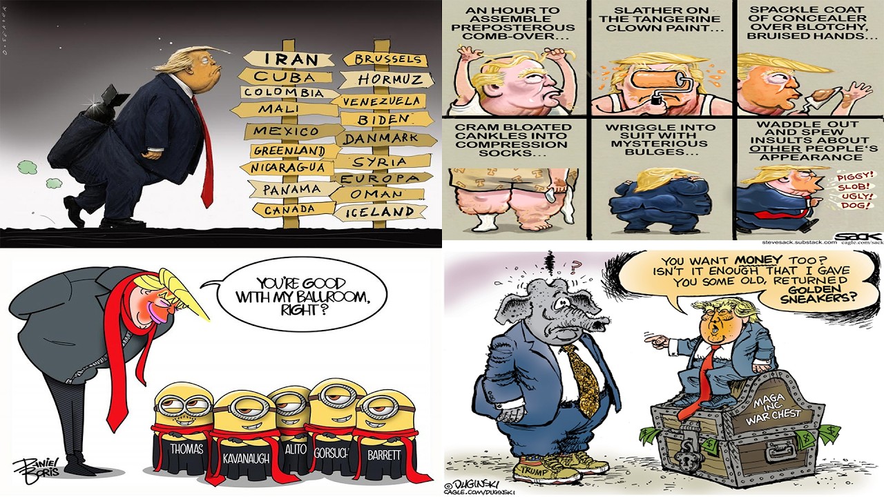 Political Cartoonists Chose Violence Today 😂 | Trump Satire, Savage Humor & Caricatures