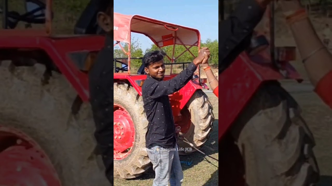 JCB vs Tractor 🤜🏻💥🤛🏻 #jcb #tractor #jcbvstractor #shorts #attitude #jcbshort #status #youtubeshorts