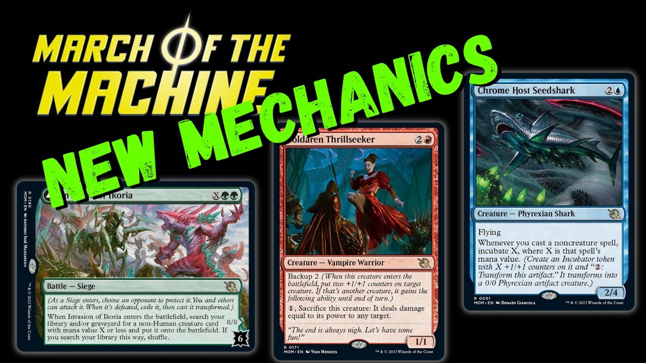 Overview of March of the Machine Mechanics: Battles, Backup, and Incubate