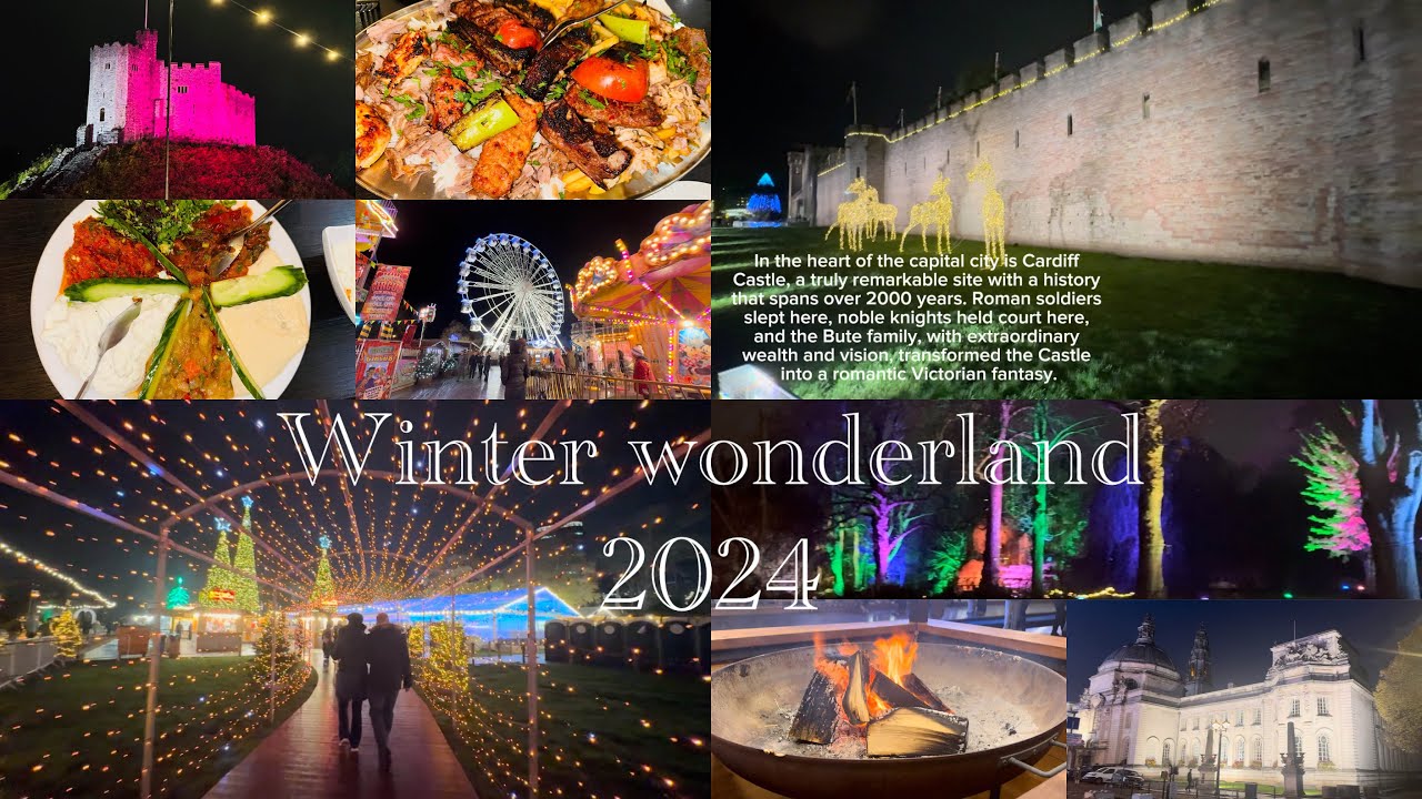 WINTER WONDERLAND 2024 || CARDIFF CASTLE || MARSHMALLOW TOASTING || BUTE PARK ||