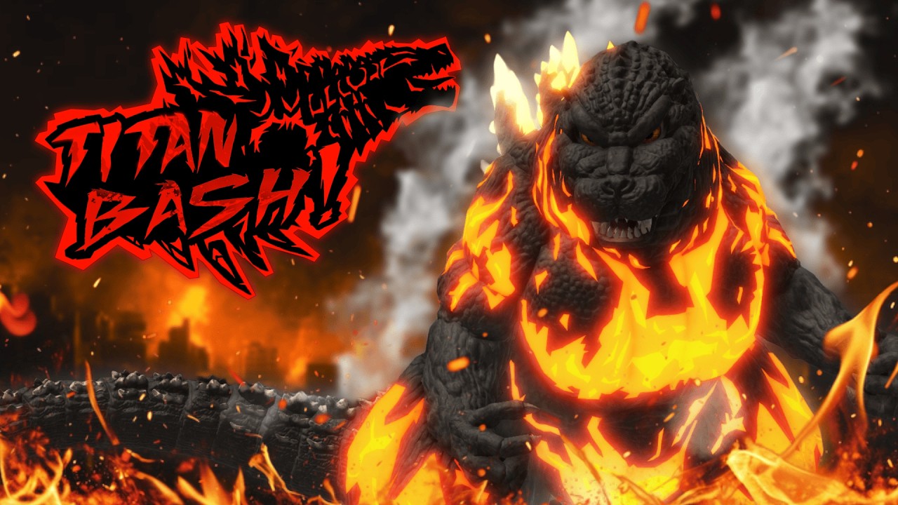 Heisei Godzilla Burns EVERYONE in Titan Bash! Titan Bash Roblox