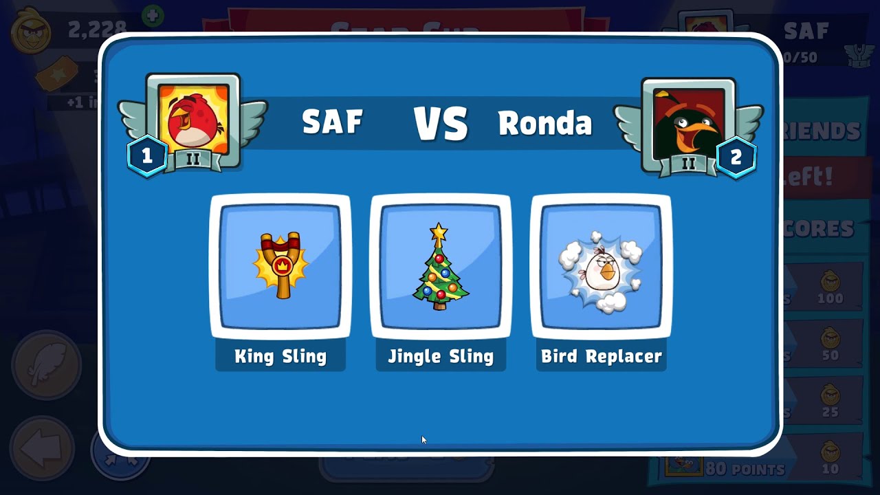 Angry Birds Friends. Star Cup Brawl! SAF vs Ronda. Passage from Sergey Fetisov