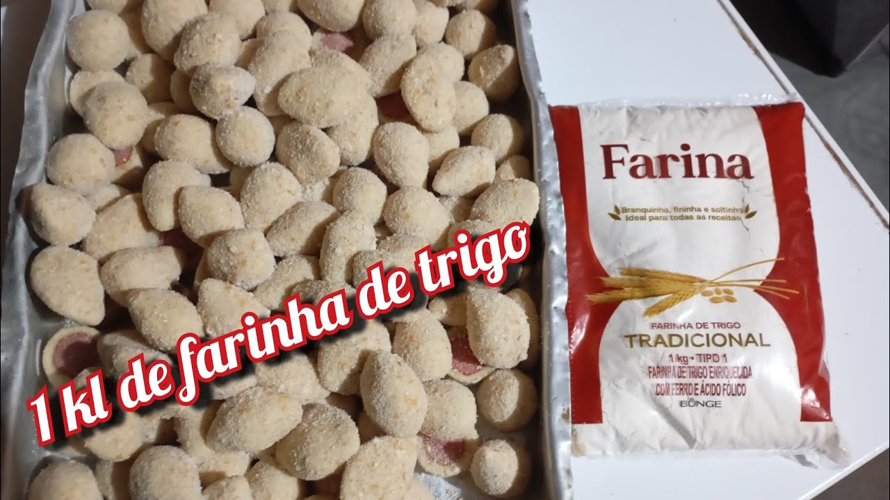 4 recheios/ 1 kl de farinha de trigo 