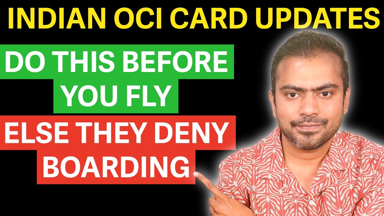 Mandatory Latest OCI Updates: How to Avoid Boarding Denial 🇮🇳✈️ Simple Steps to Update 📋✅