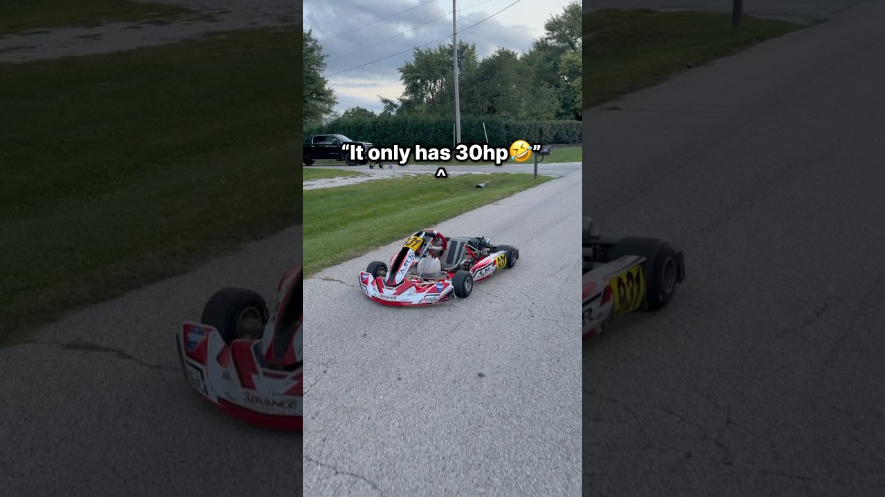 better power to right ratio than a four shot GT3RS ￼ #gokart #cars #carguy #karting #f1