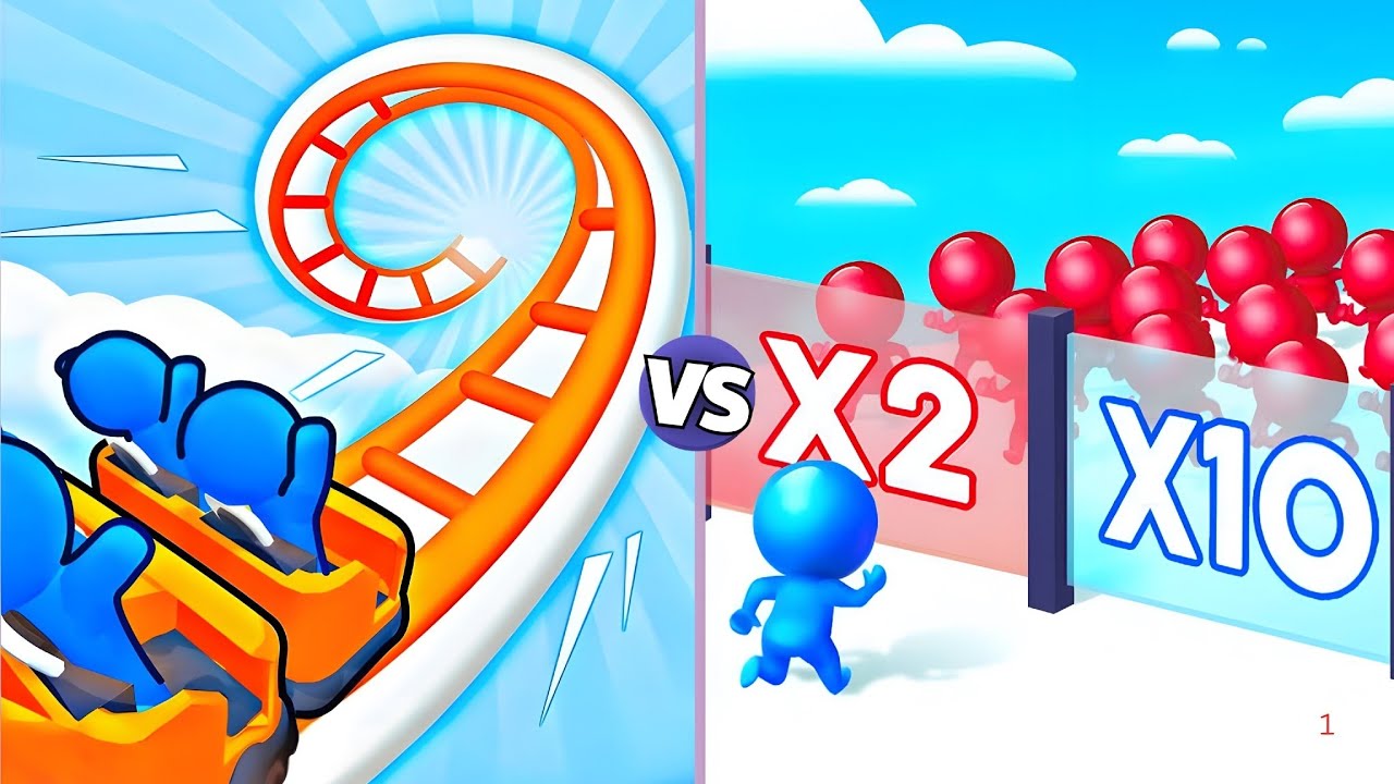 Runner Coaster vs Mob Control | New Update.Gameplay”Android,iOS