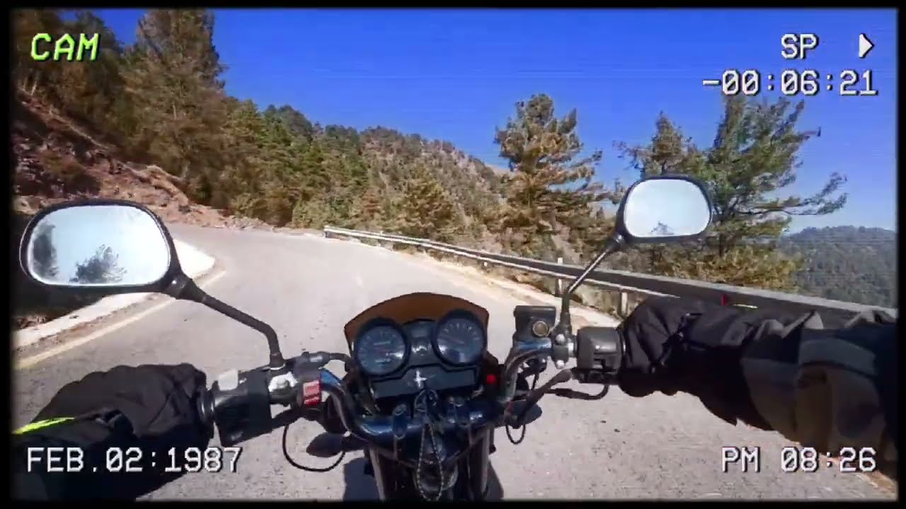 Pir Chinasi Ride POV — Yamaha YBR 125 | Solo Mountain Climb | Ace Pro 2 (Retro Film Mood)