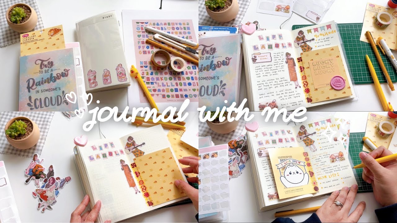 25-minute journal with me 🌤️ with chill piano music
