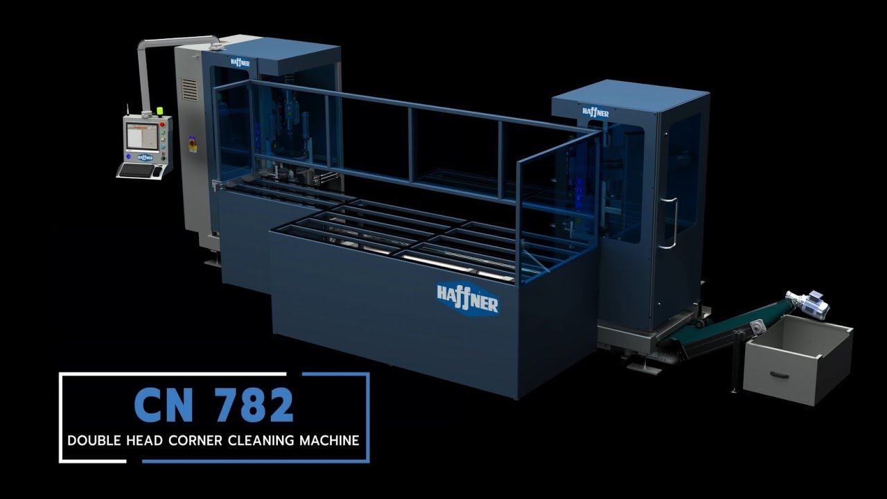 CN 782 Köşe Temizleme Makinası (Çift Köşe)  - CN 782 CNC Corner Cleaning Machine (Double Head)