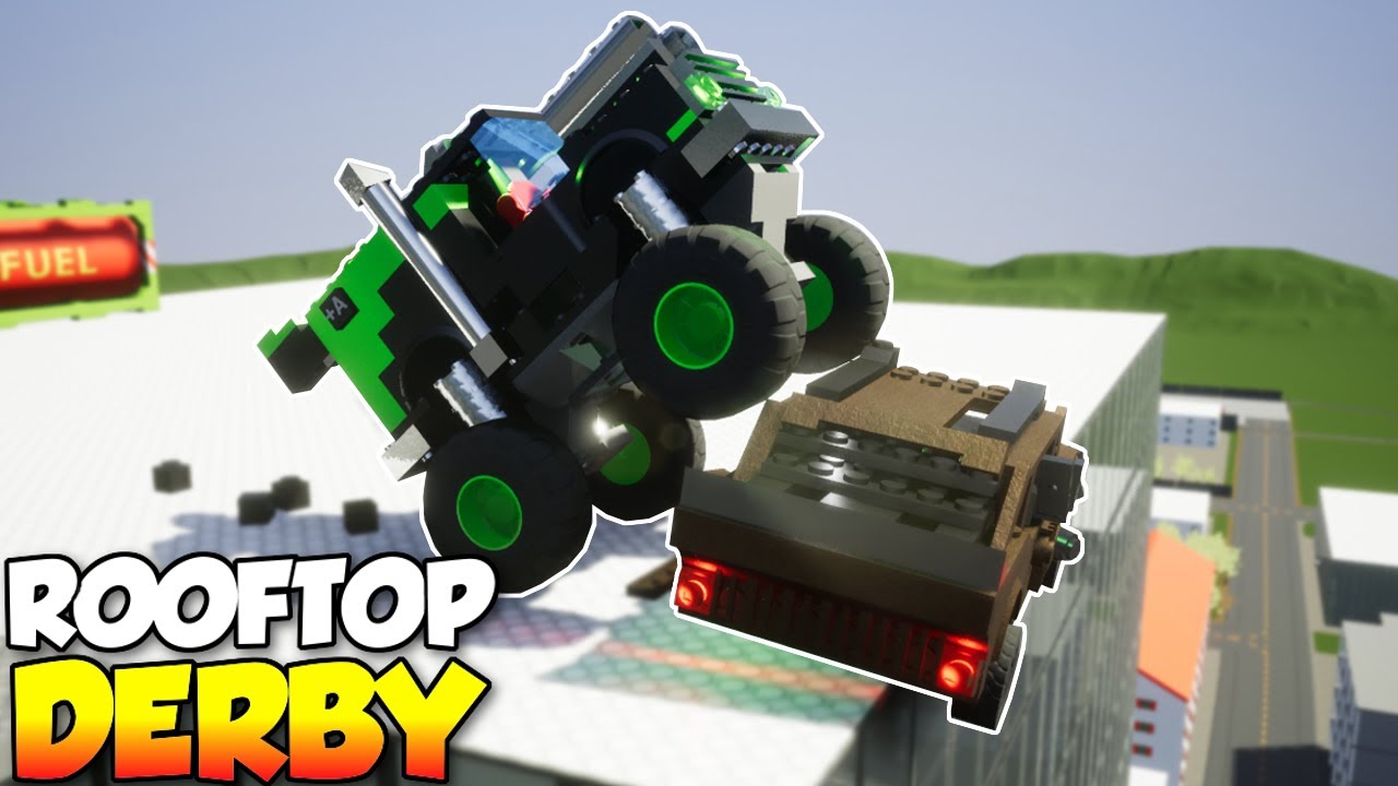 ROOFTOP SUMO DERBY! - Brick Rigs Multiplayer Gameplay & Challenge