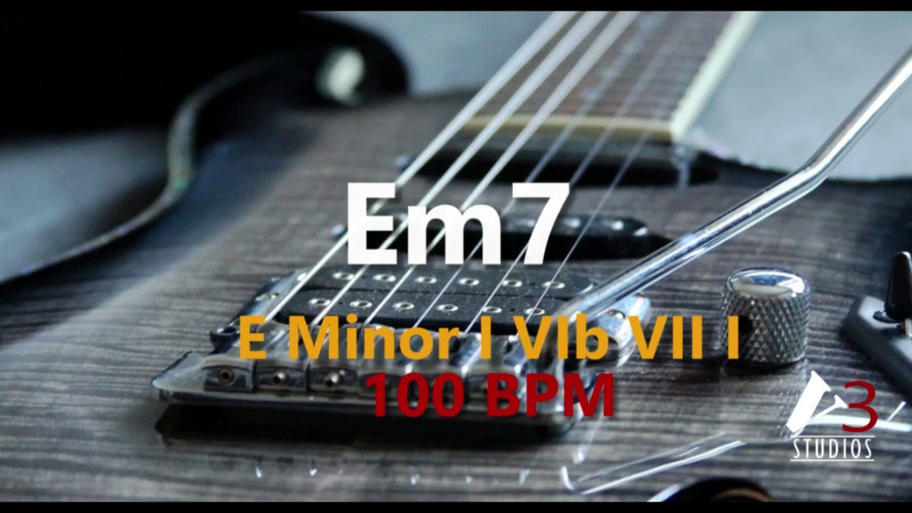 E minor Backing Track I bVI VII I 100 BPM