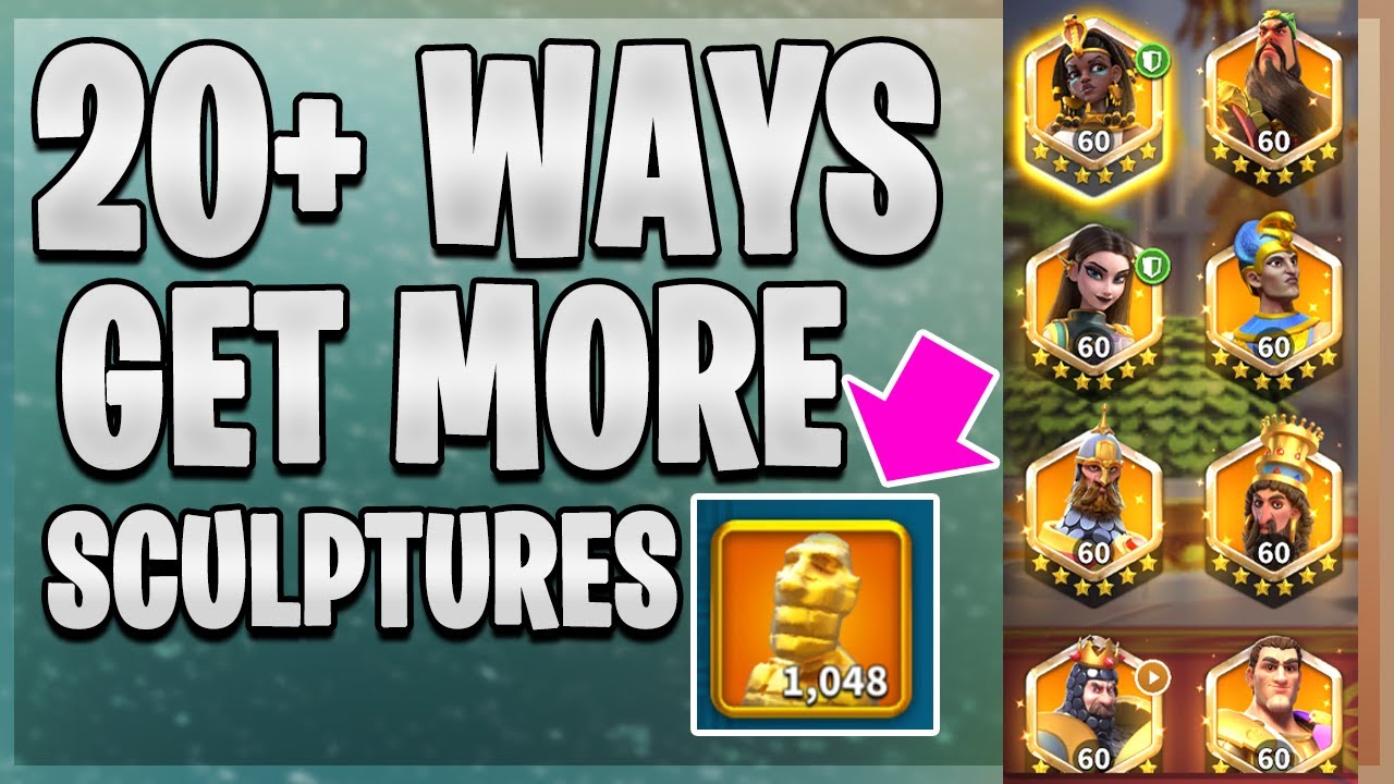 How to Get More Legendary Sculptures in RoK 2022 [ 20+ Ways F2P ] | Rise of Kingdoms
