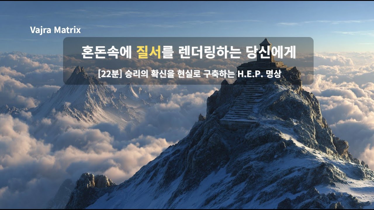 [ENTJ 전용 22분] 거대한 비전으로 시대를 지휘하는 당신에게 : 무너진 질서를 재건하고 승리를 확정하는 H.E.P. 명상