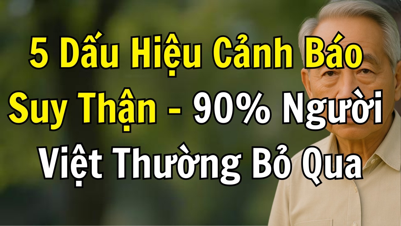 5 Dấu Hiệu CẢNH BÁO SUY THẬN Mà Bạn Không Được Bỏ Qua