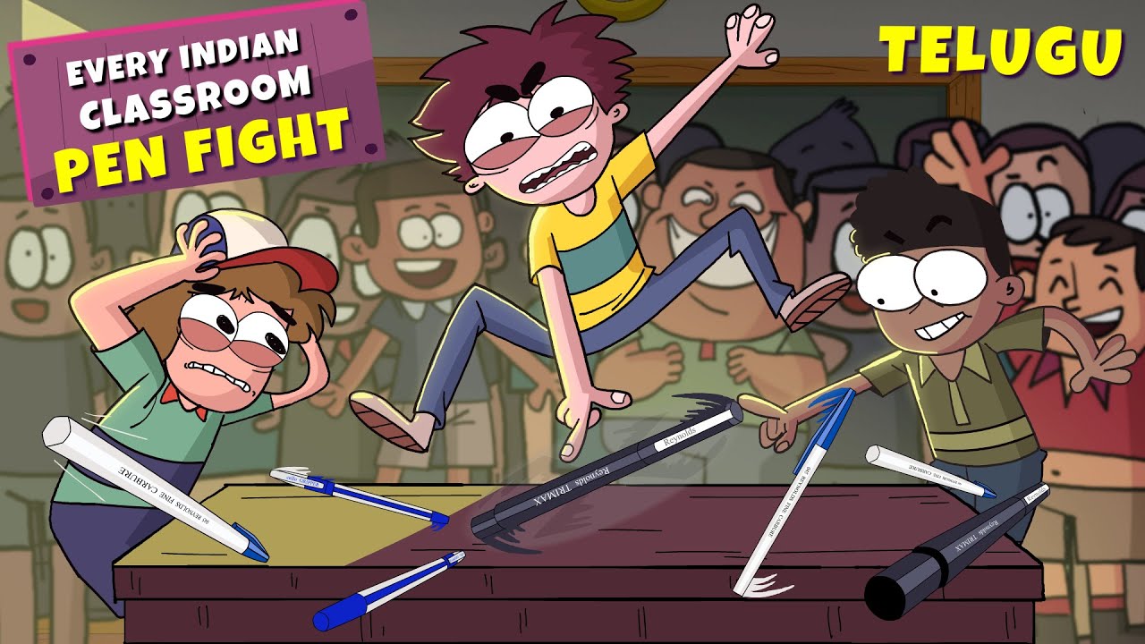 Every Indian Classroom Pen Fight🔥 | Telugu