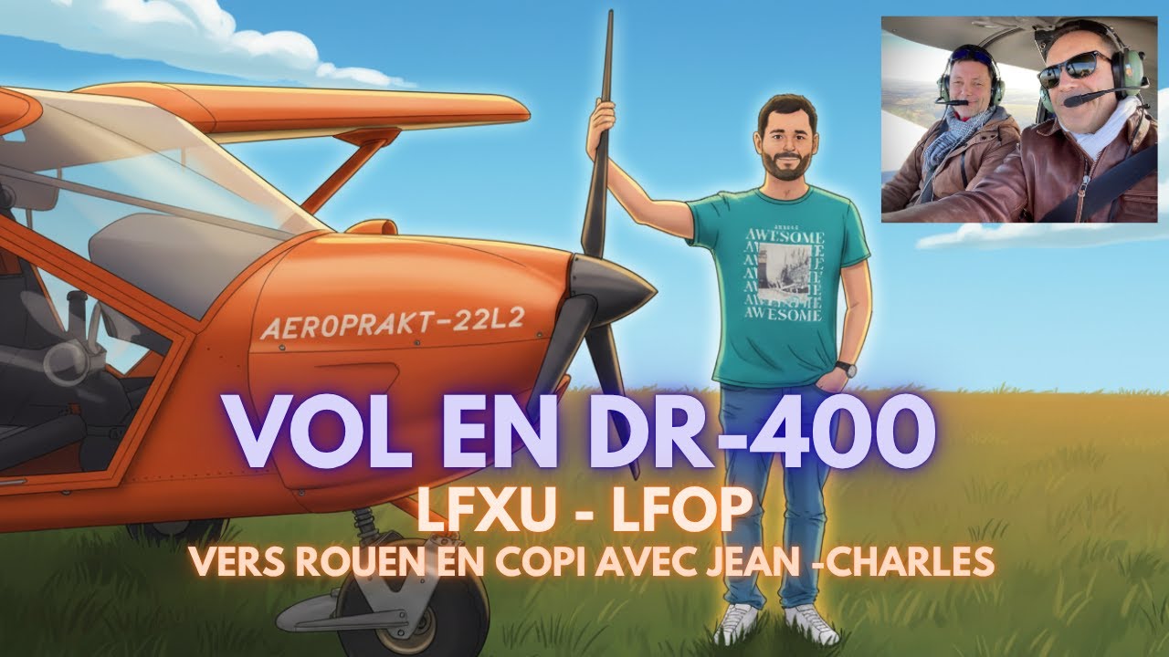 Les Mureaux Rouen en DR400