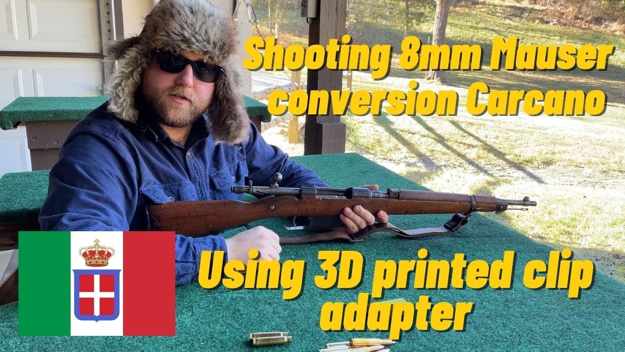 Shooting a 8mm Mauser Carcano M38 TS Conversion (with 3D printed Enbloc Adapters)