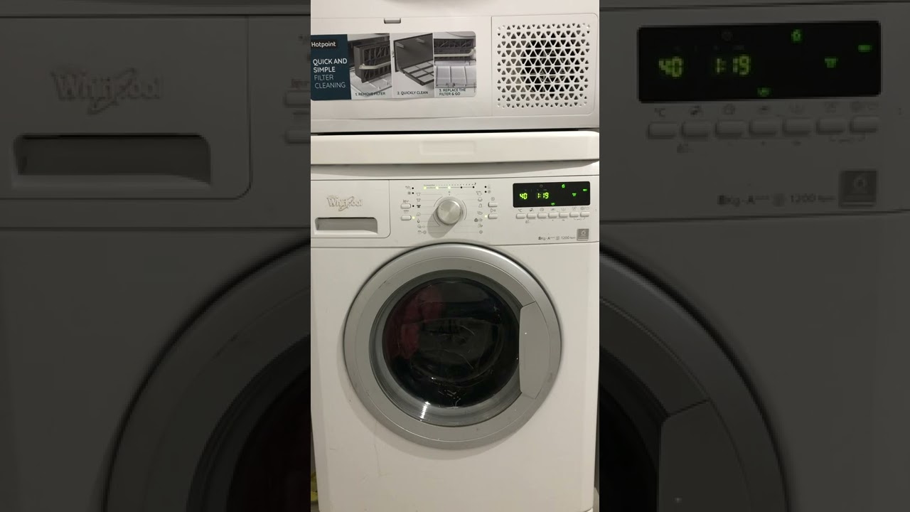 Whirlpool AWOC82120:dark colors 40° 1000rpm with rapid wash, extra rinse and high level of dirty