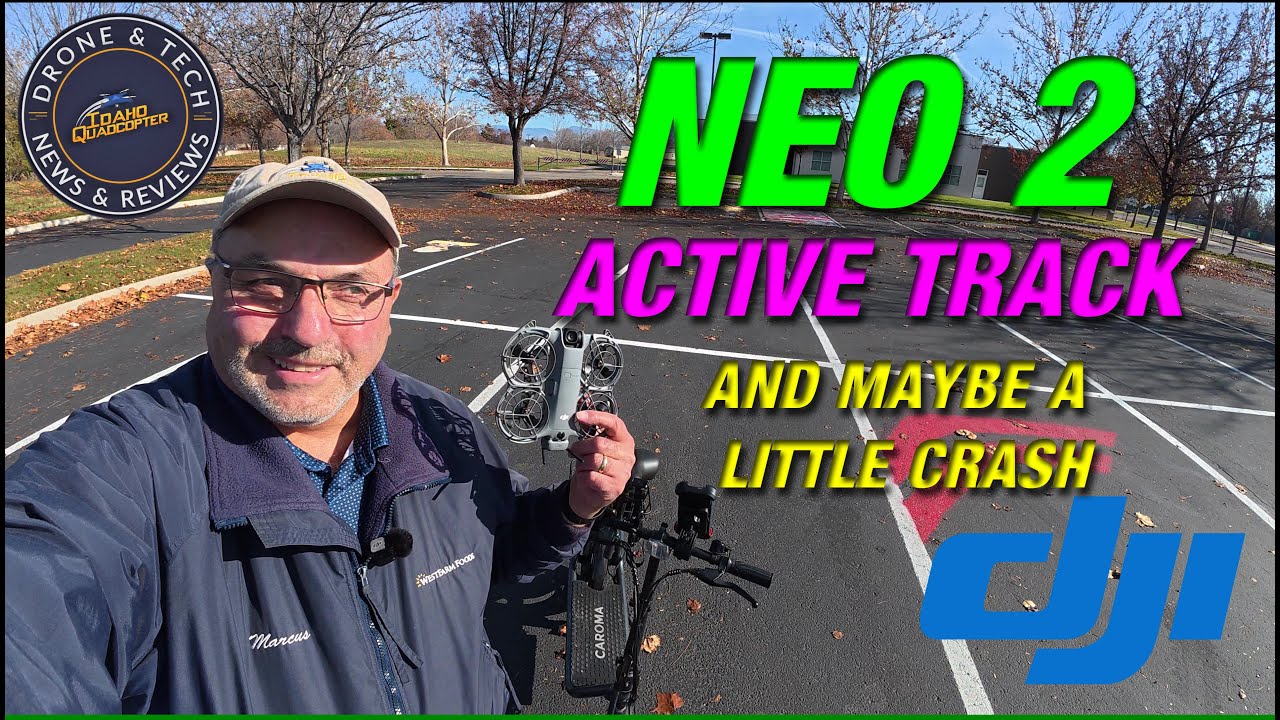 DJI Neo 2 — насколько хорошо он отслеживает электросамокат? Полноценный лётный тест и, возможно, ...