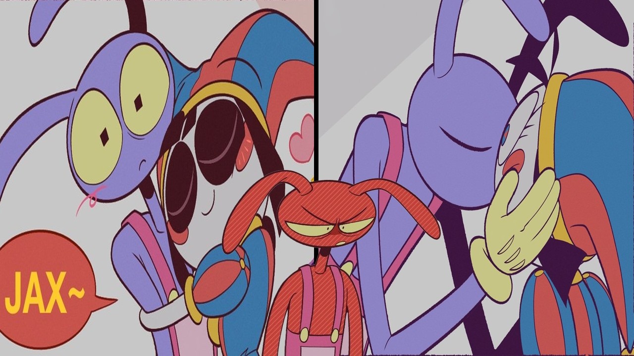 Jax x Pomni The Awkward Third Friend l Circus Comic | TADC