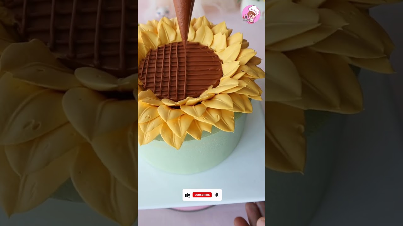 Beautiful Sunflower Cake Design
