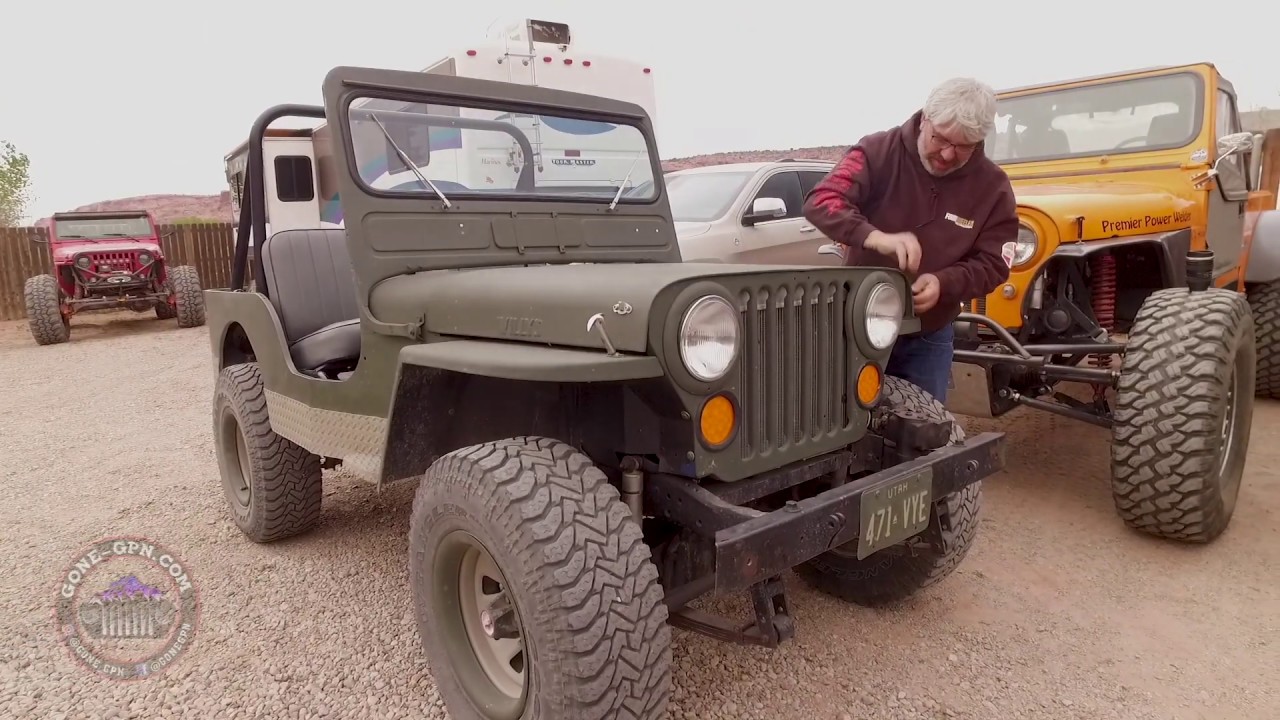 Rick P&eacute;w&eacute; Shows Off A CJ3A V8 Loaner Jeep