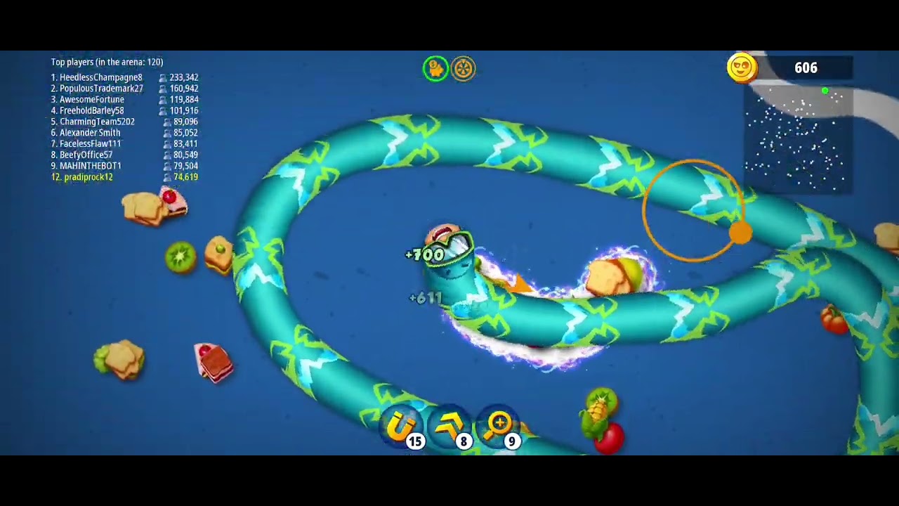 🐍 Worms Zone Gameplay – Smart Trap & Survival Strategy 🔥 | Mobile Gaming