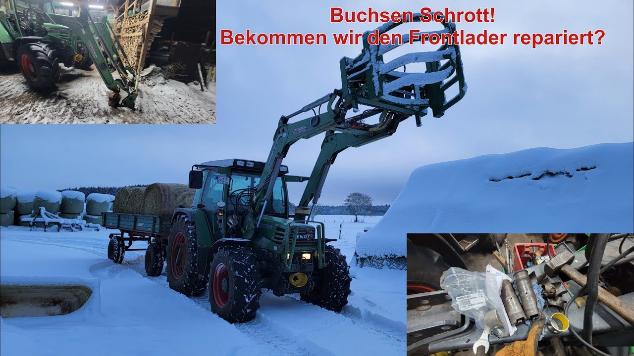 Stoll FZ 30 Frontlader neu Buchsen am Fendt Farmer 309