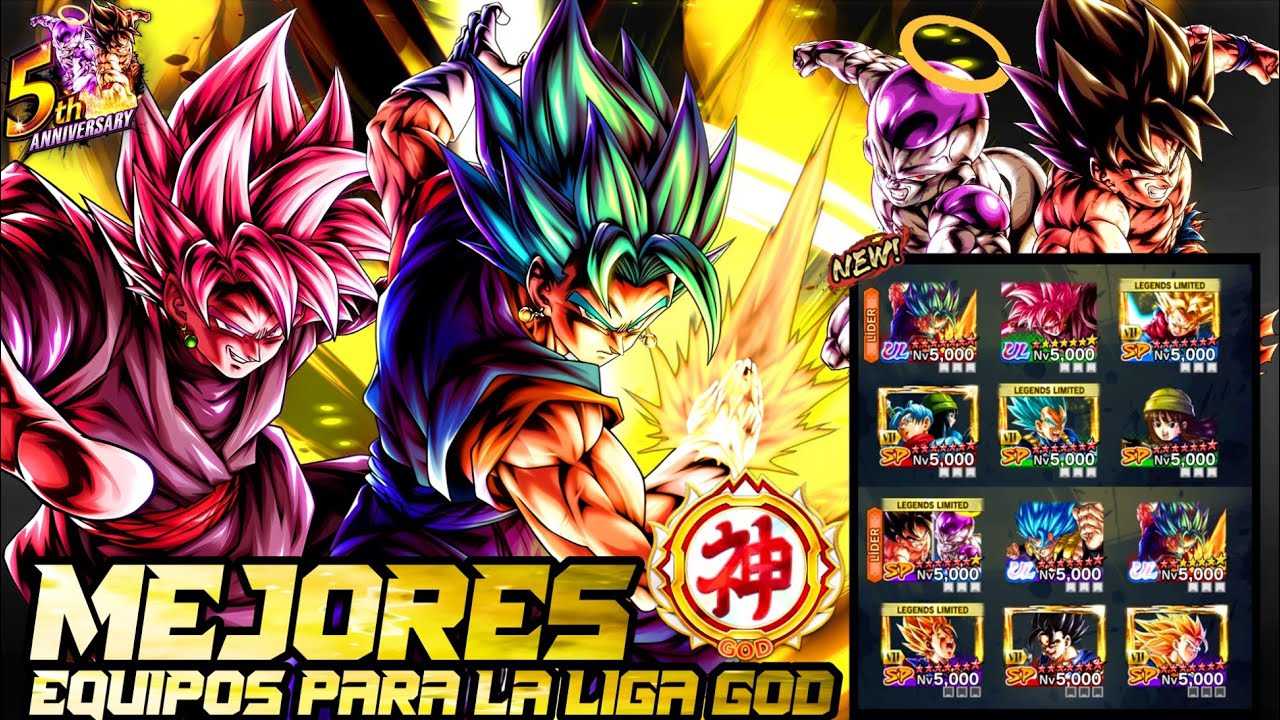 ¡¡LOS MEJORES EQUIPOS DEL JUEGO PARA LLEGAR A LA LIGA GOD!! DRAGON BALL LEGENDS