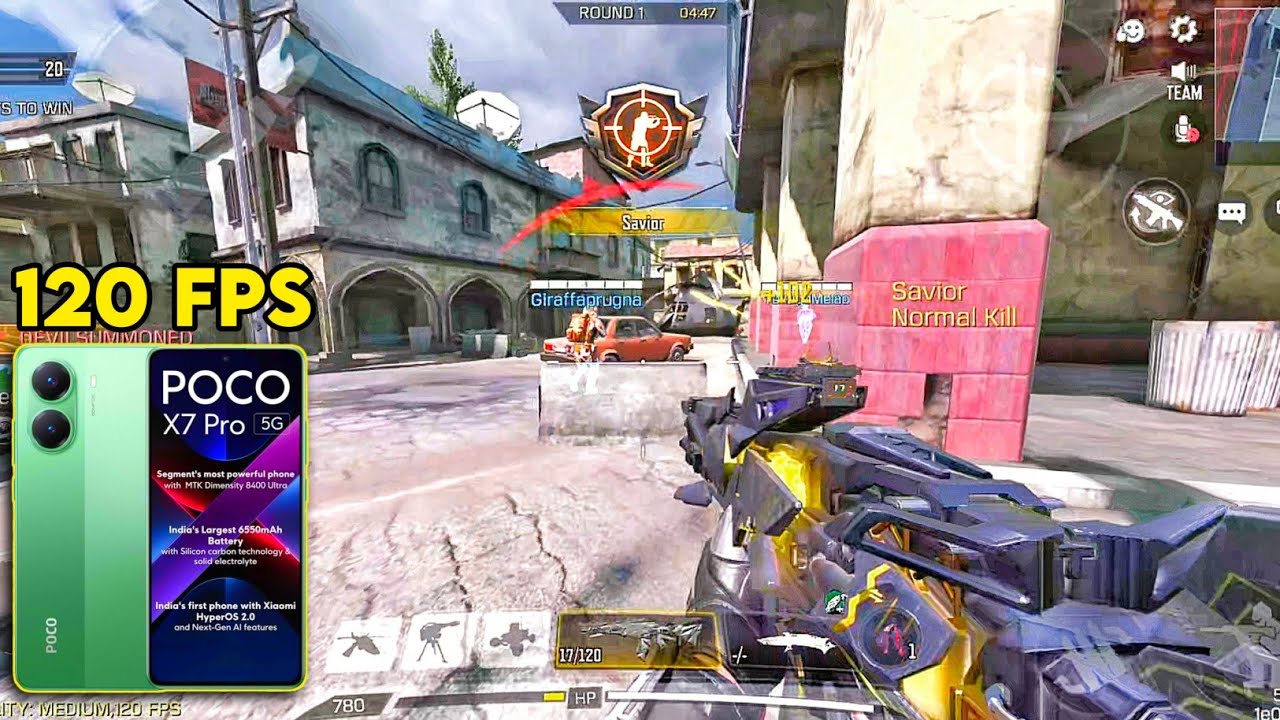 POCO X7 PRO 🔥 120FPS CODM MULTIPLAYER GAMEPLAY TEST + Graphics Settings
