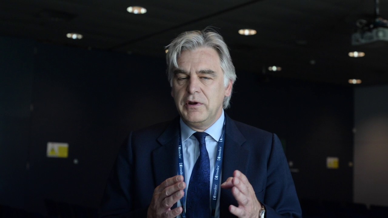 Andre d'Hoore highlighting key messages at EuropaColon's 2nd Advocacy Masterclass 2017