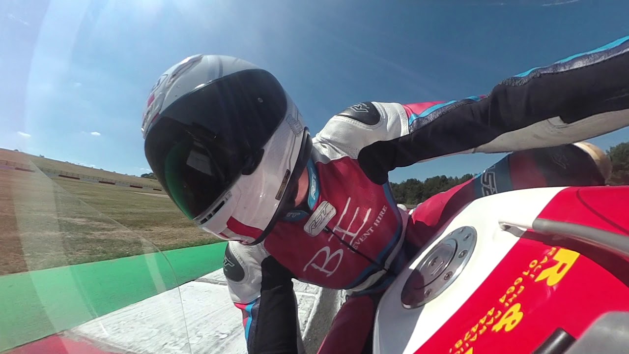 CRMC Wheatcroft trophy race on board Ant Hart's Yamaha TZ350
