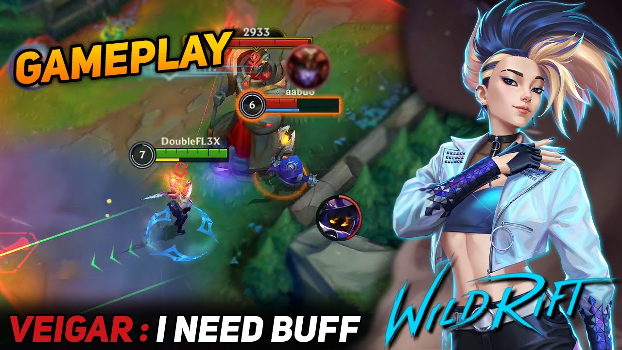 DoubleFL3X Akali vs Veigar Mid - Wild Rift Gameplay