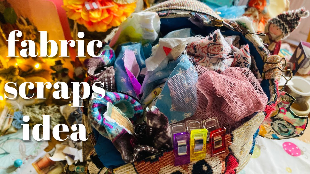 ♻️ reuse fabric scraps idea brooches