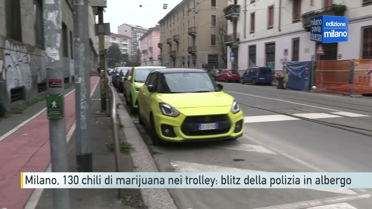 Milano, 130 chili di marijuana nei trolley: blitz della polizia in un albergo