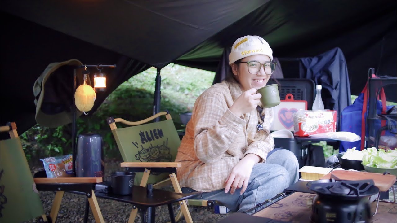 舒適放鬆森林系，雨霧提升氛圍感！又看到蛇了...戈巴侖露營區｜黑狗山庭6.8