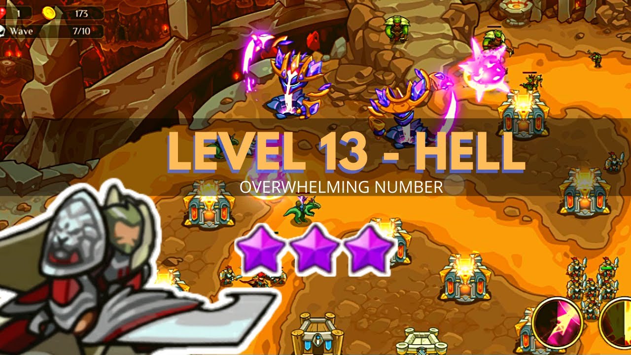 Kingdom War TD: Level 13 HELL / GAMEPLAY  / GUIDE / WALKTHROUGH / Legends Defense