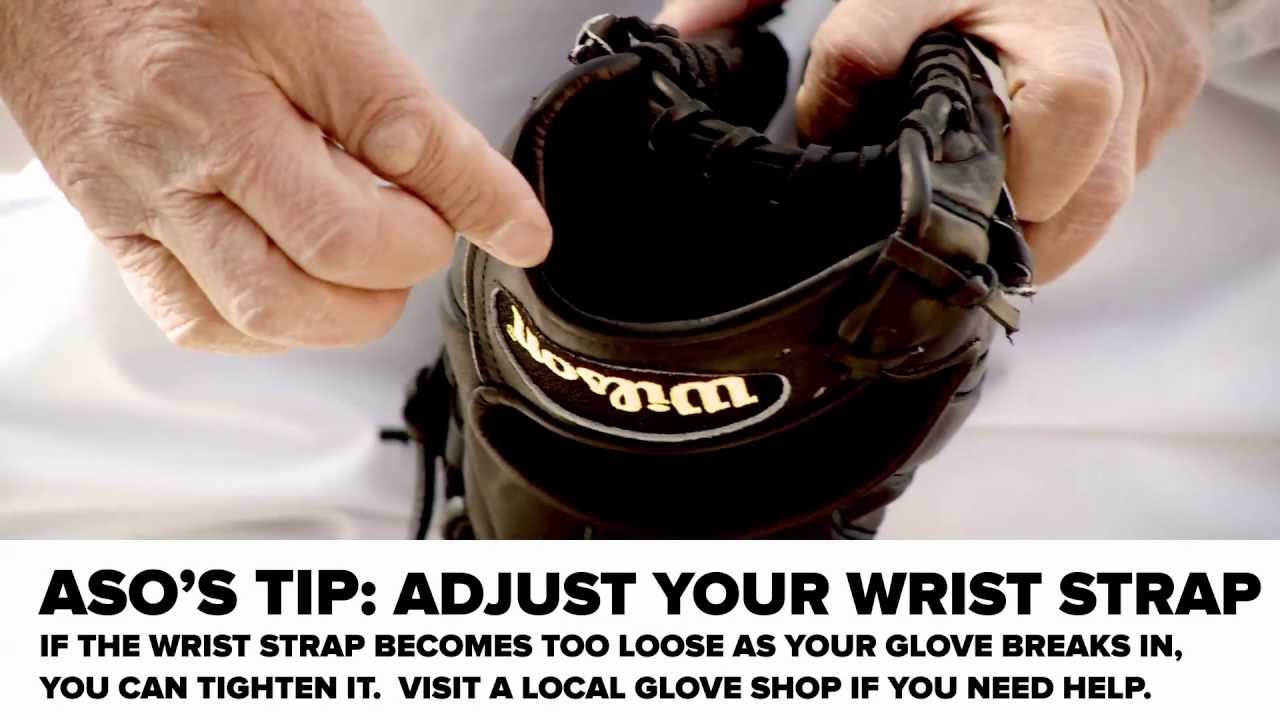 Breaking in a Middle Infield Baseball Glove